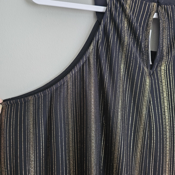 Torrid Black & Gold Stripe Goddess Tunic Top Multi Plus Size 2 2X 18 20 - Picture 6 of 7